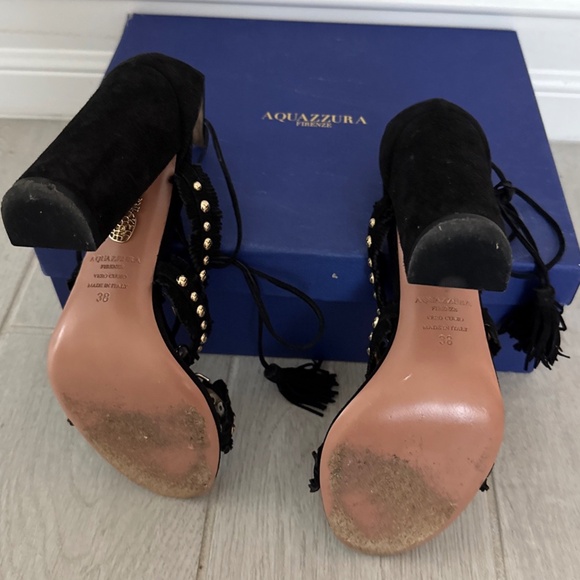 Aquazzura Firenze Tulum Sandals Shoes Sz 38 (US 8)